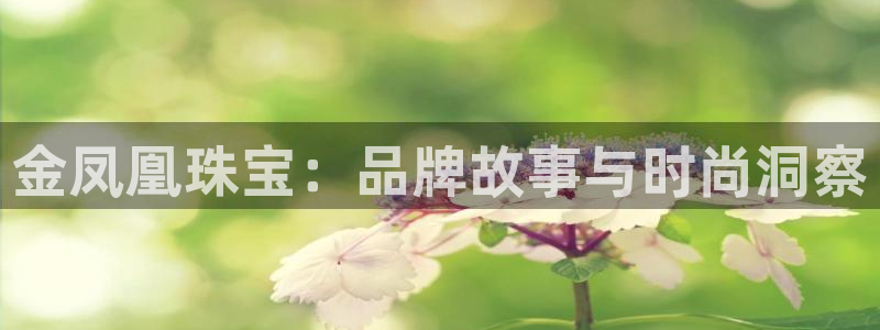 众腾娱乐官方客服电话：金凤凰珠宝：品牌故事与时尚洞察