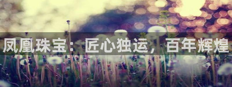众腾娱乐平台官网入口：凤凰珠宝：匠心独运，百年辉煌