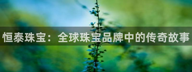楚雄众腾娱乐：恒泰珠宝：全球珠宝品牌中的传奇故事